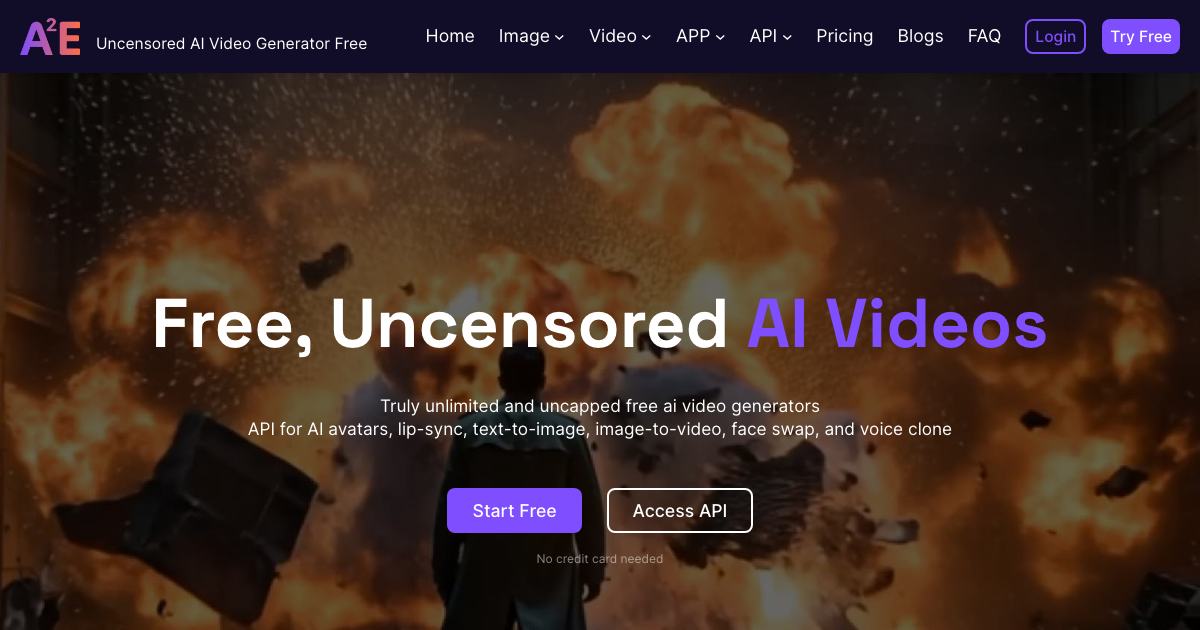 A2E - Free, Uncensored AI Videos