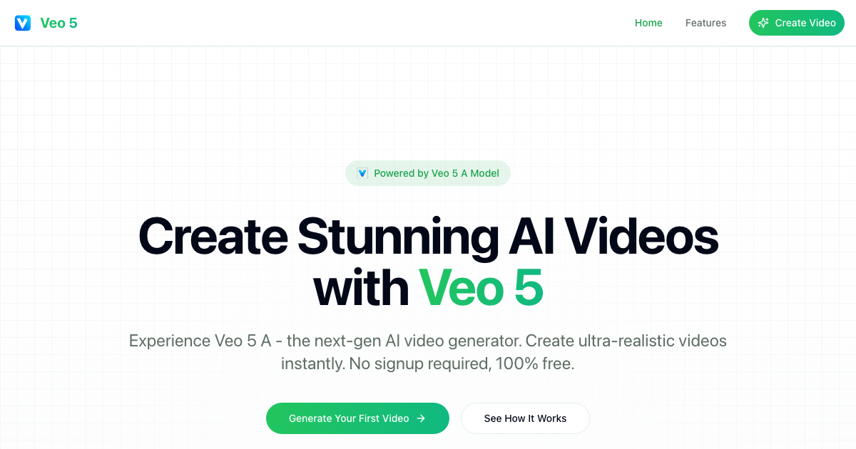 Veo 5 AI Video Generator