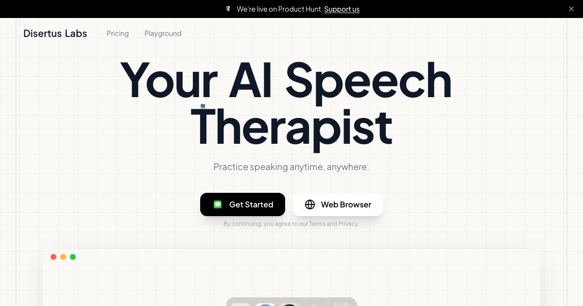 Disertus AI Speech Therapist